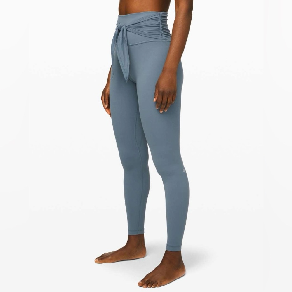 Lululemon Sz 6 Align Pant 28" *Wrap Waist in Blue Charcoal Size 6